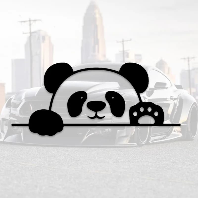 Adorabili adesivi con decalcomanie in vinile Panda: perfetti per laptop, telefoni, automobili e altro!