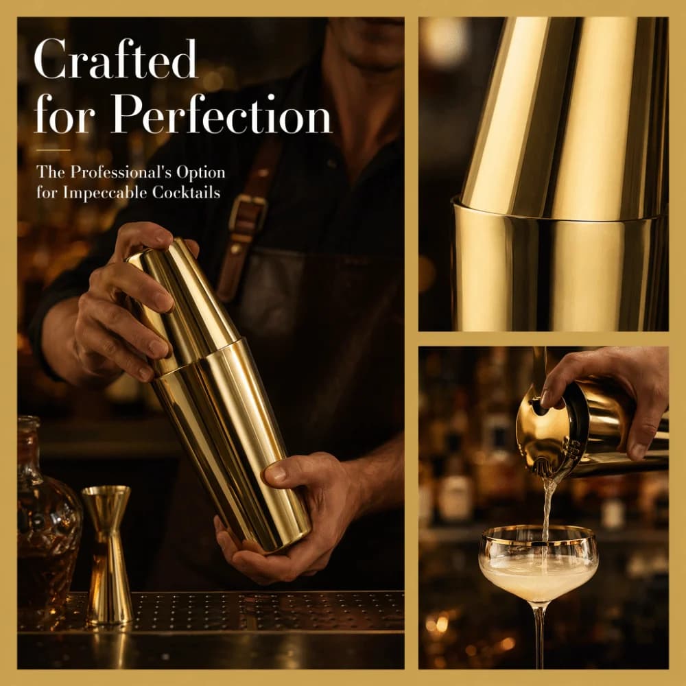 2 piece Practical 304 Stainless Steel Cocktail Shaker Set Simple Design Bar Shaker Set Stainless Steel Shaker For Bartenders