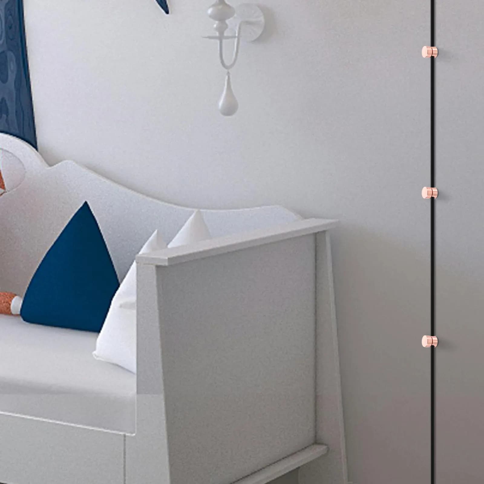 Set di 3 Ganci Robusti in Alluminio per Cavi Elettrici, Organizzatore per Gestione Cavi, Clip di Fissaggio per Cavi, Decorazione per Casa e Ufficio