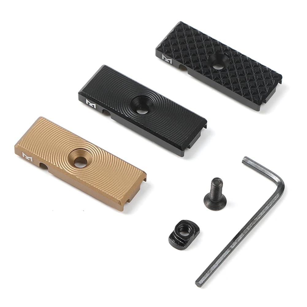 Alluminio CNC M-LOK Keymod Sistema di guida per cavi metallici Gestione cavi Copertura per binario Coda fissa Attacco Accessorio per attrezzatura tattica da caccia