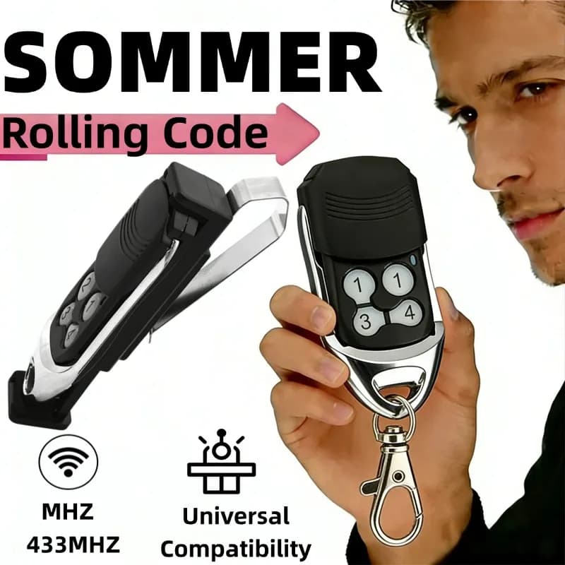 Telecomando per Cancello SOMMER 434.42MHz TX03 434 4 XP, Apriporta Garage SOMMER 4013 TX03-434-4-XP 4014 TX02-434-2 4022 TX02-434-2