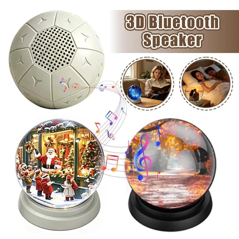 3D Spherical Pixel Display Crystal Ball HD Video Player Electronic Memory Glass Ball Lamp for Home Decor Gift