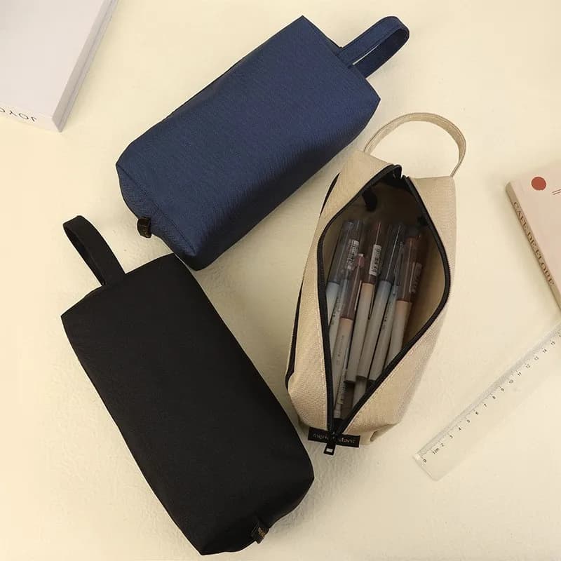 Astuccio per matite Astuccio per matite di grande capacità Astuccio per penne estetico Organizzatore di cancelleria per ufficio Astuccio per matite multifunzionale semplice e robusto f