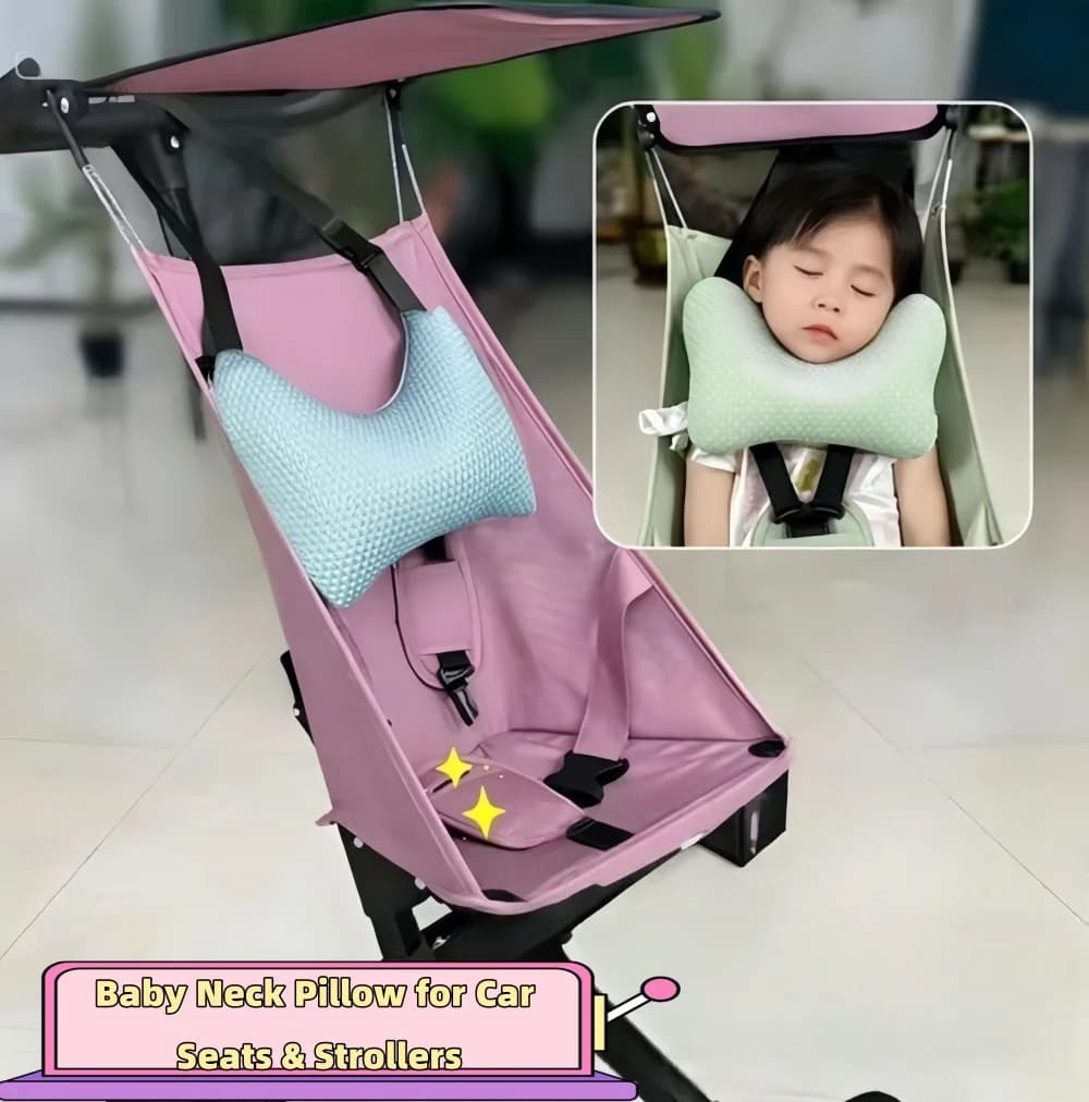 New Car Seat Neck Support Pillow, Dot Particle Bead Pillow, Kids & Adult Car Headrest, Sleeping Travel Pillow Accessory