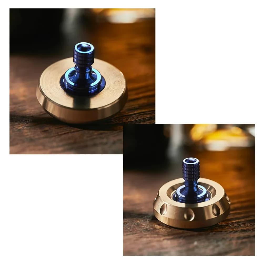 2 Tpey Trottola Giroscopio In Metallo Fidget Spinner Giocattolo di Decompressione Intrecciato A Mano Giroscopio Meccanico Ufficio Spinner Ornamenti Giocattoli