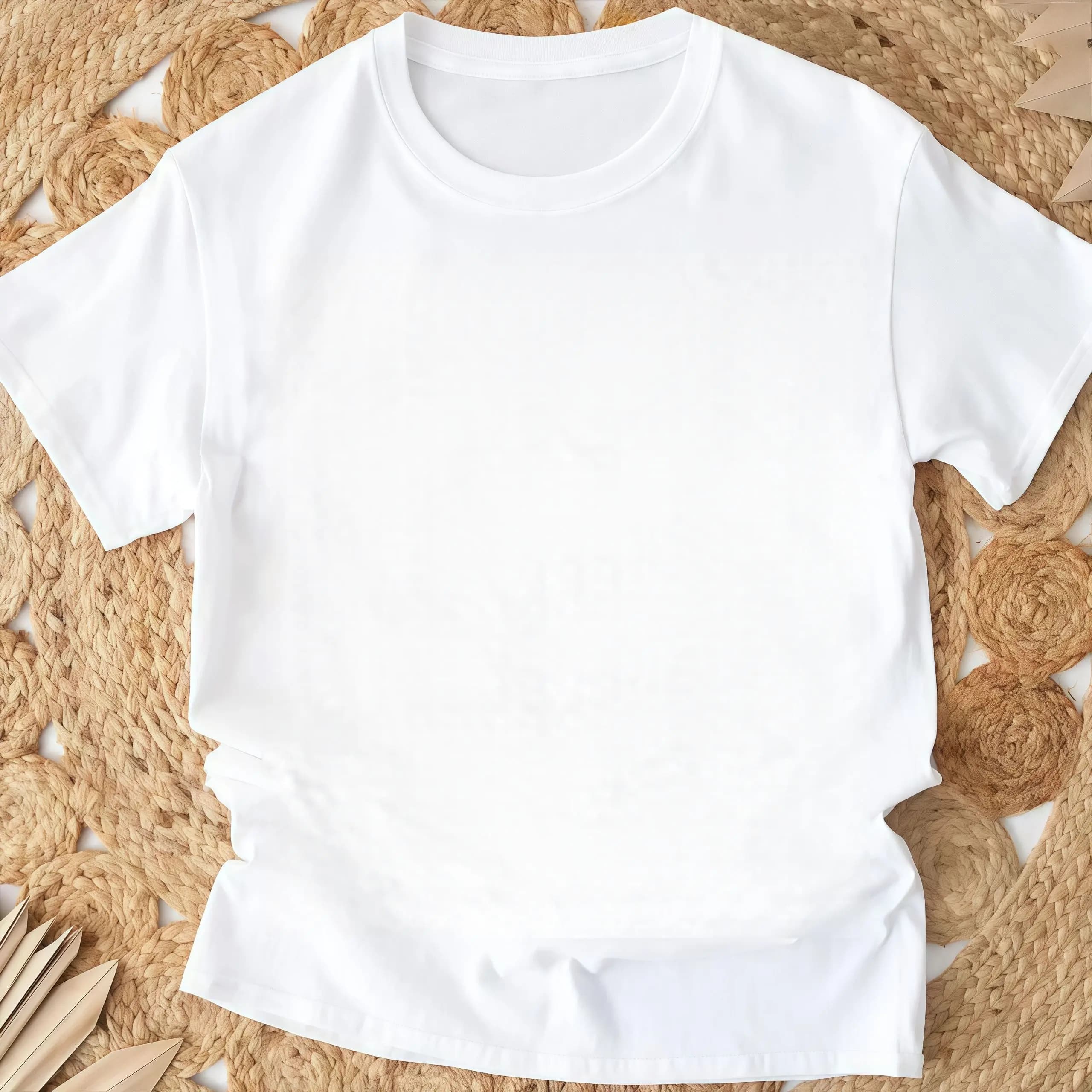 T-shirt per bambini in puro cotone da 180 g, top traspirante con scollo rotondo, top estivo a maniche corte in tinta unita per ragazzi e ragazze.