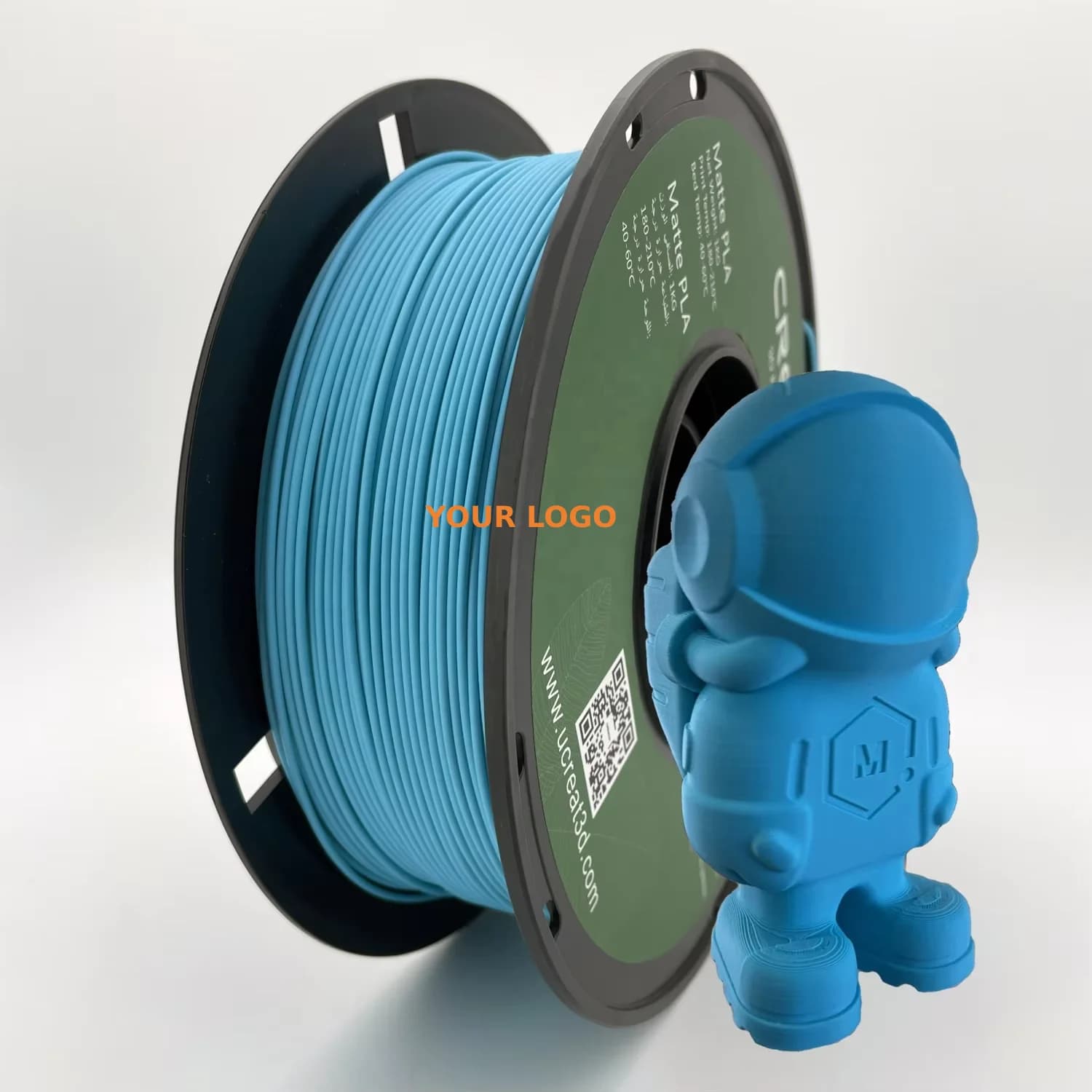 Filamento PLA Opaco STLFCreat3D per Stampanti 3D, 1.75mm, 1kg/bobina, Filamento PLA Opaco per Stampanti 3D