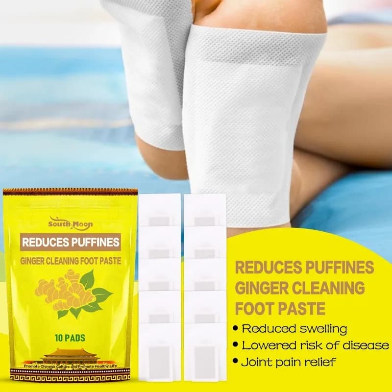 10 pz/borsa Zenzero Naturale Detox Piede Toppe E Stemmi per La Cura Del Piede e Il Rilassamento Alleviare Lo Stress Piedi Pulizia Del Sonno Profondo Cura Del Piede Pad