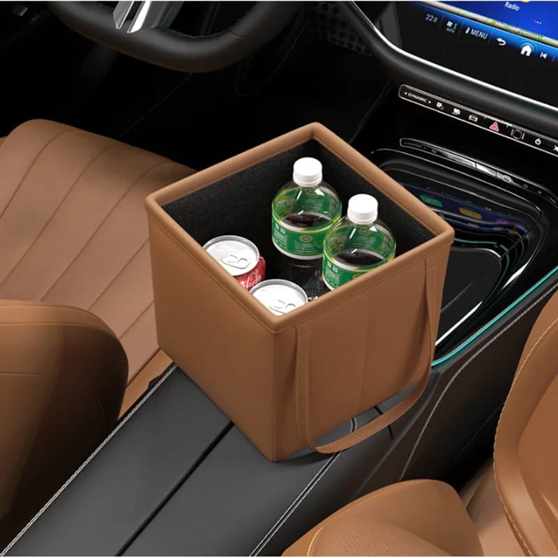 Pattumiera pieghevole per Auto pattumiera portatile scatola di immagazzinaggio automatica strumenti per bottiglie di immondizia Organizer per bagagliaio forniture accessori interni