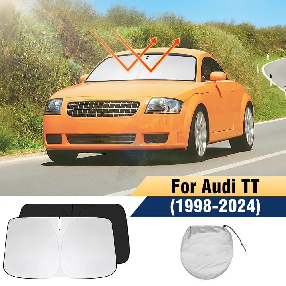 Parasole per Parabrezza per Audi TT 8N 8J FV 1998-2020 2021 2022 2023 2024, Copertura Parasole Pieghevole che Blocca i Raggi UV