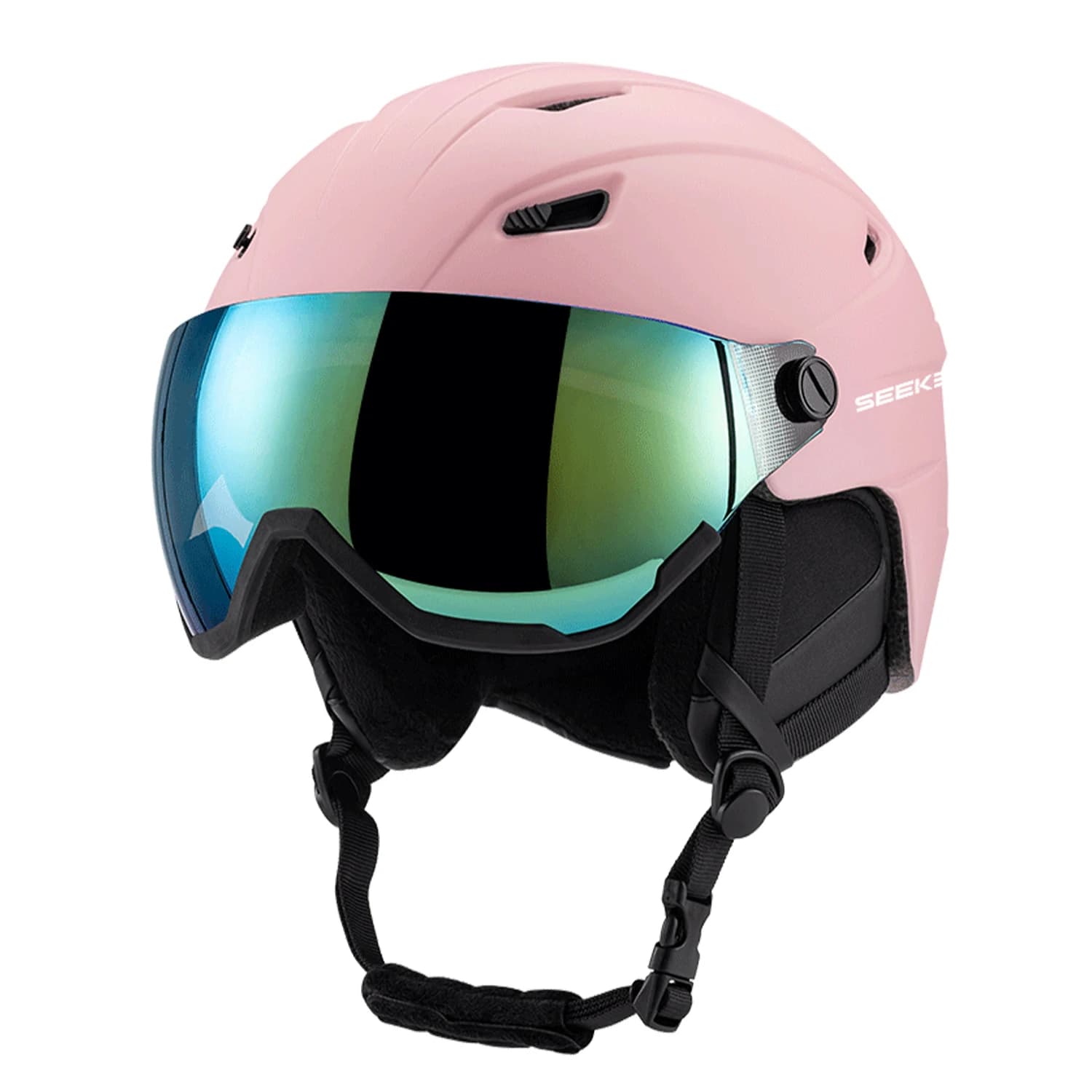 SEEKER Ski Helmet Goggles All-in-one Warm Helmet High Quality Adult And Children Universal Outdoor Sports Ski Skateboard Helmet