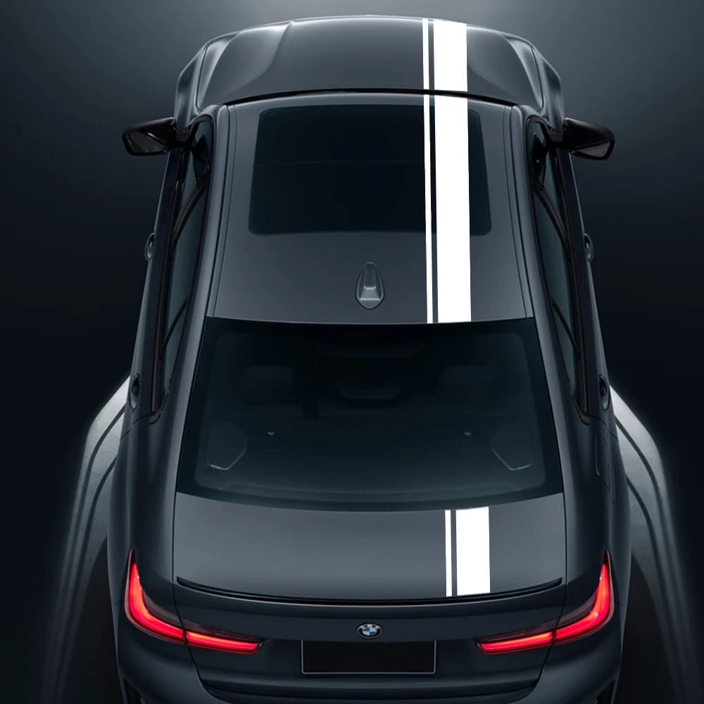 Car Hood Bonnet Roof Trunk Boot Kit Stickers For BMW 3 Series E90 F30 G20 Racing Stripes Vinyl Decals Auto Tuning Accessories