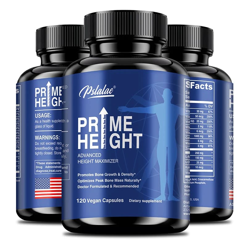 Nutritional supplement of vitamin D + calcium and zinc, natural height growth, suitable for adults and children