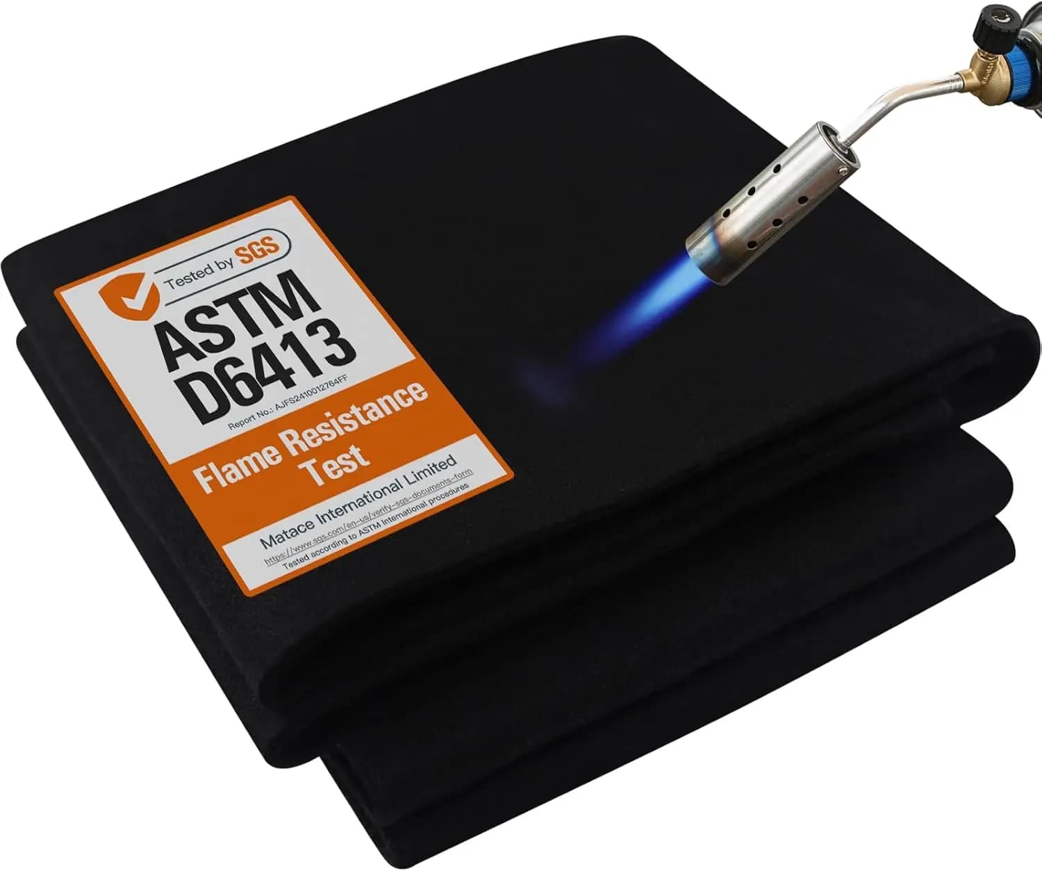 Coperta Ignifuga per Saldatura 4x6 Piedi, Scudo Termico in Feltro di Carbonio da 5mm per Brasatura, Riparazioni Auto, Griglia e Affumicatore