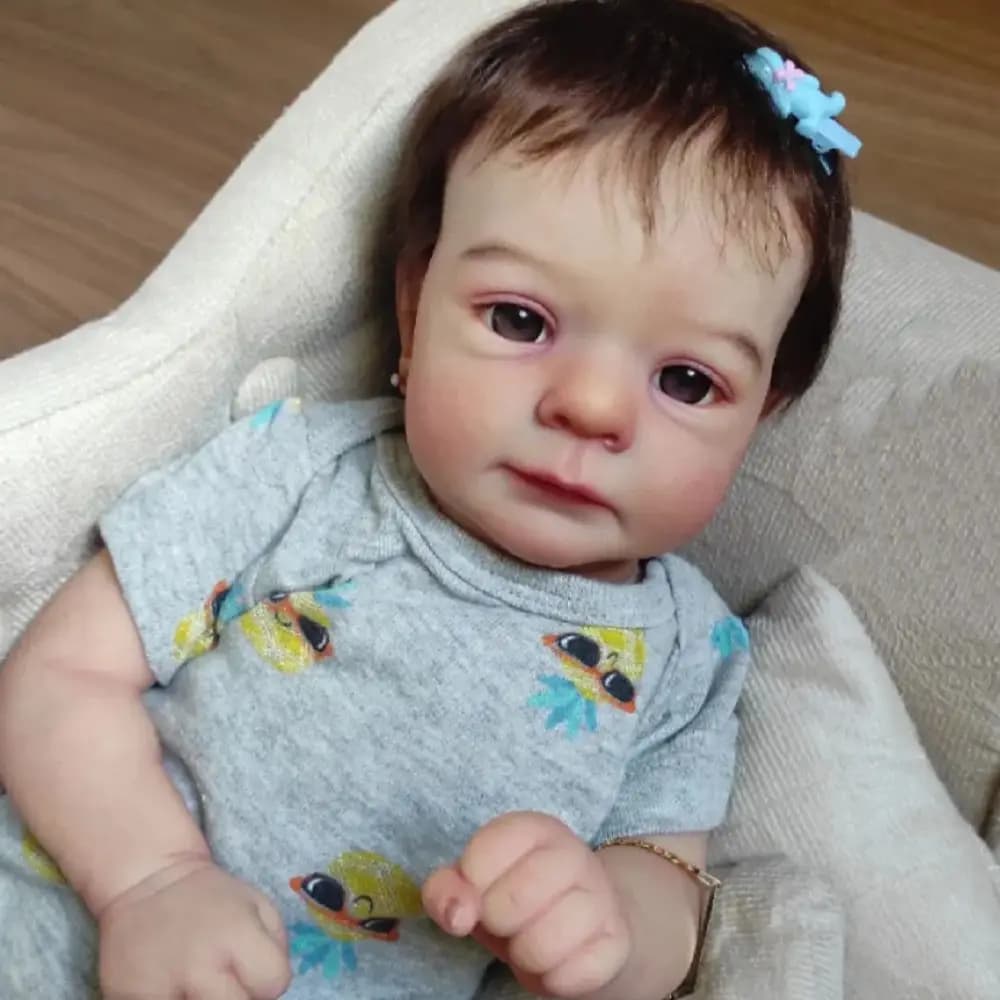 20 pollici Felicia Reborn Baby Dolls dipinto a mano realistico morbido vinile e corpo di stoffa neonato bambola giocattolo per Kid muecas Reborn