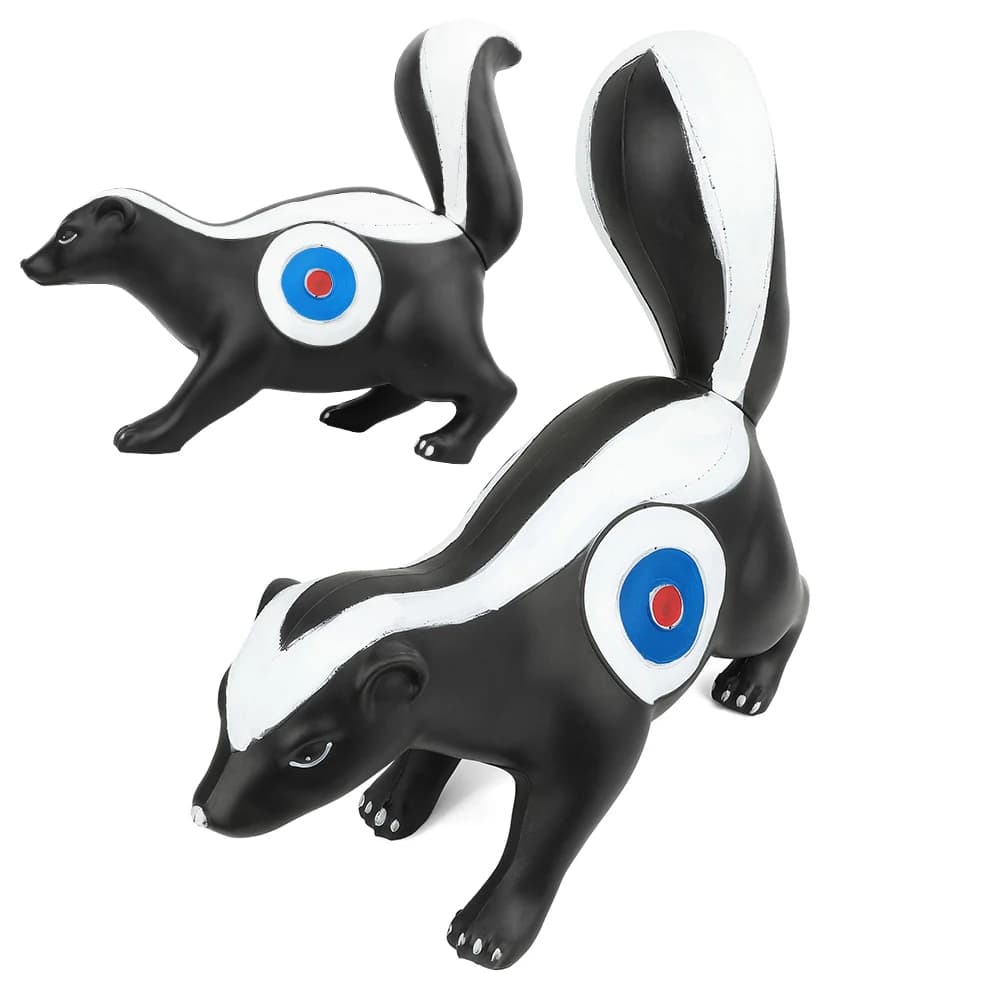 Bersaglio 3D a forma di skunk per allenamento di tiro con l'arco - Bersaglio animale portatile leggero in PU per appassionati di tiro