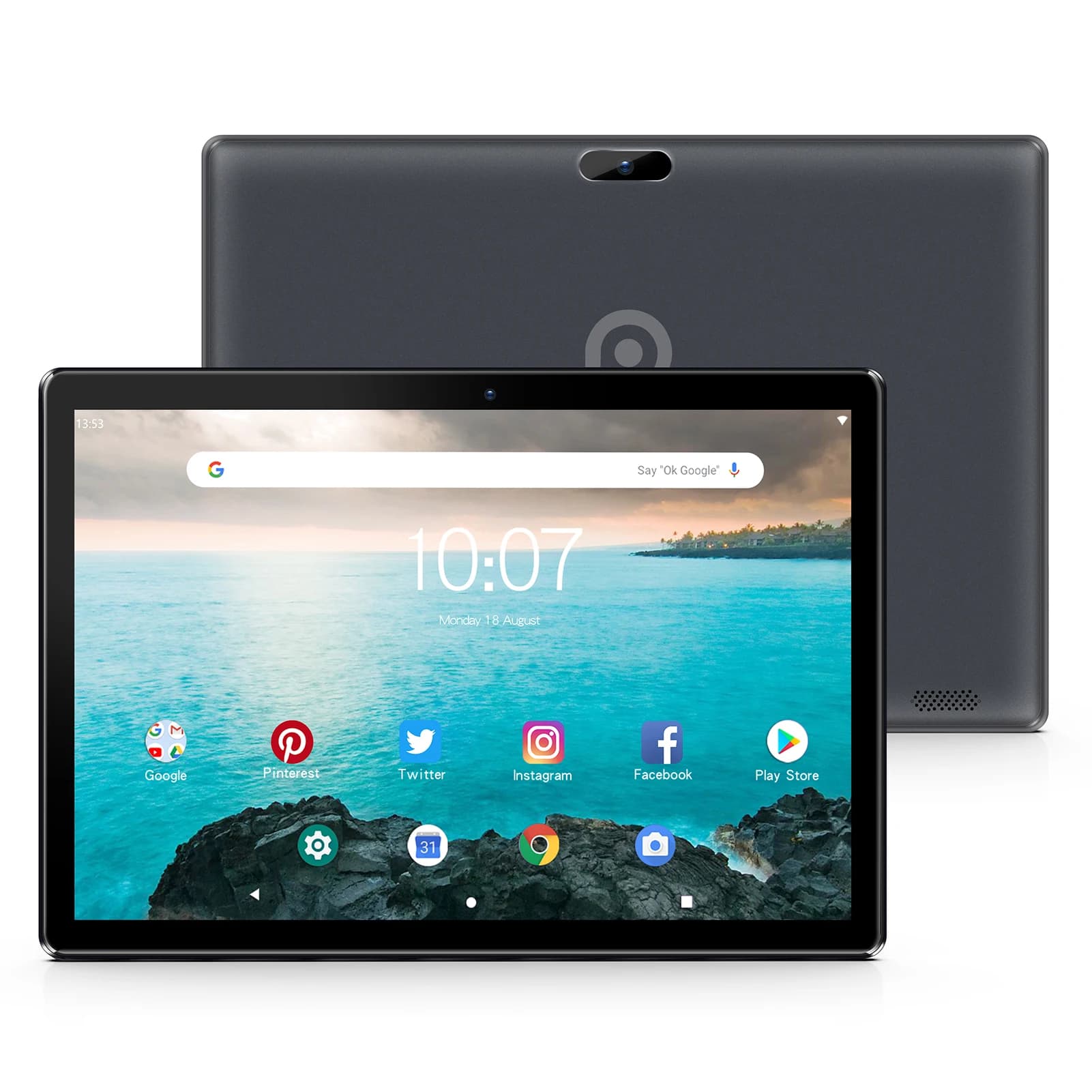 PRITOM 10 Inch Tablet PC with Android 13 64 GB Quad Core Touch Screen WiFi GPS phone call support 3G