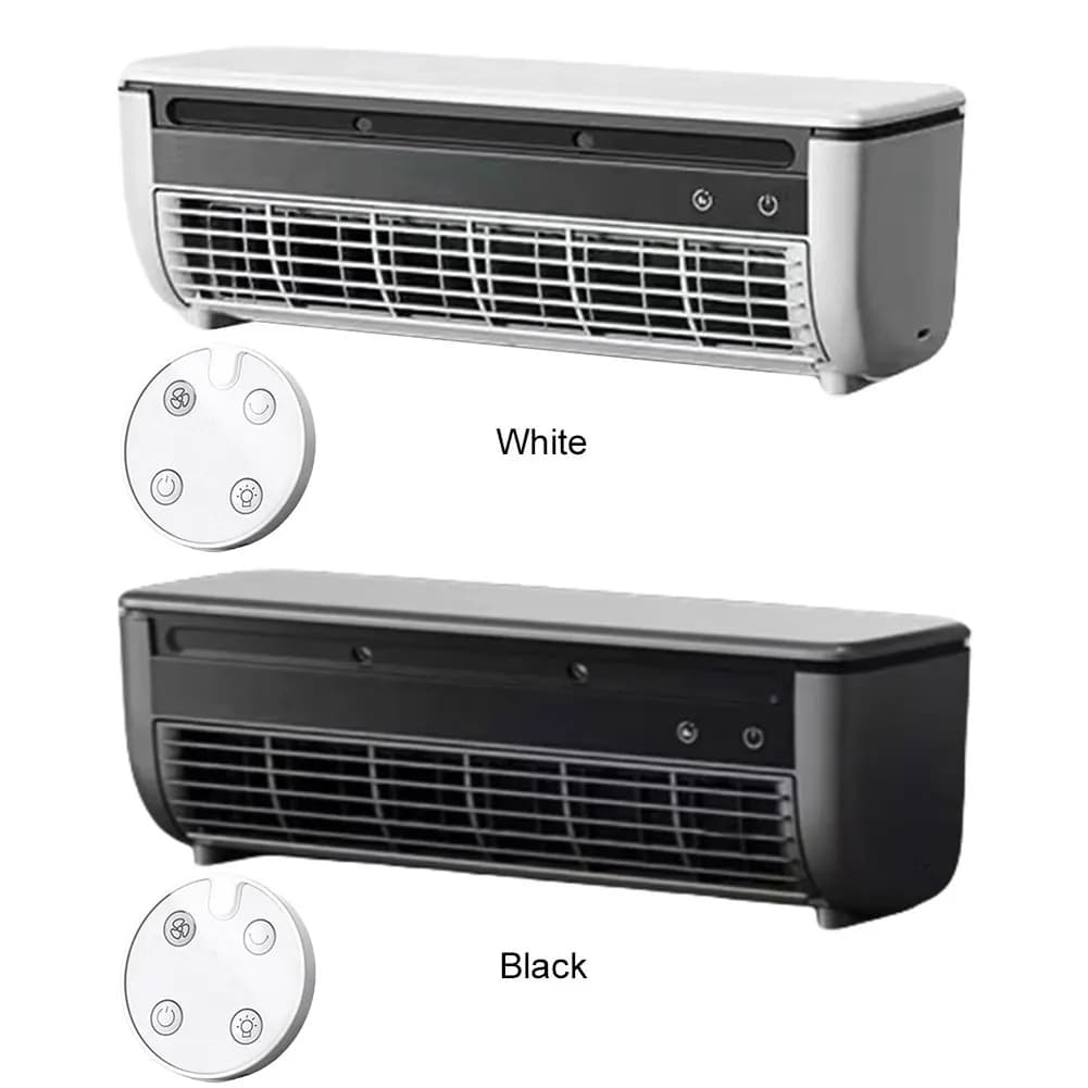 Ventilatore di raffreddamento ad aria a parete Ventilatore da tavolo ricaricabile Ventilatore elettrico per camera da letto Ufficio Soggiorno