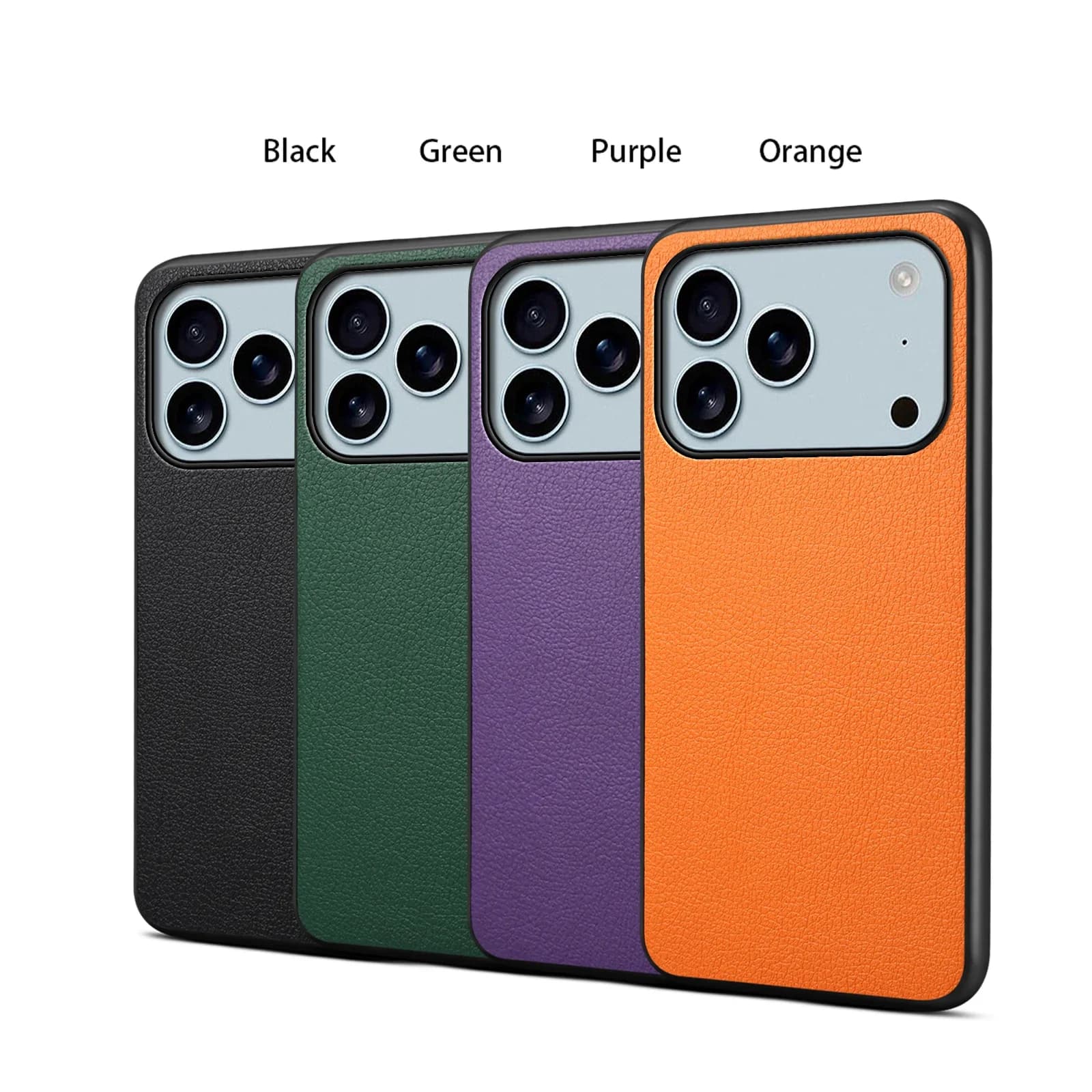 EUCAGR Per iPhone 17Air 17Pro Max Custodia posteriore in pelle PU di lusso per iPhone 17 17Air 17 Pro Max Paraurti antiurto Coque