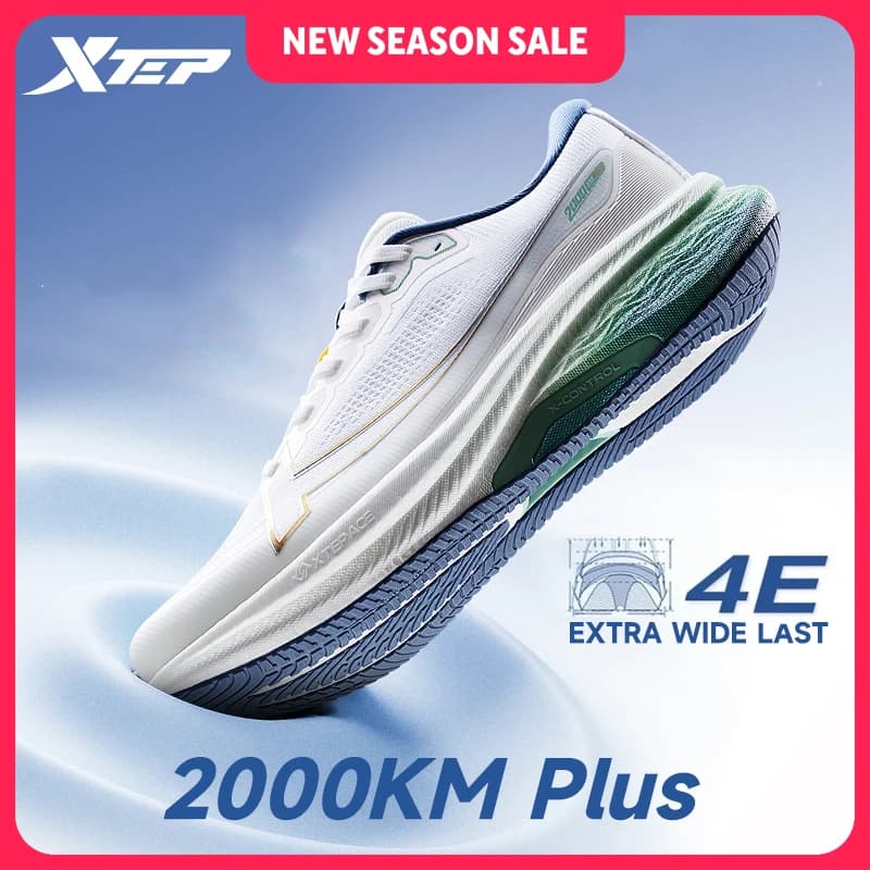 Xtep 2000 km Plus Scarpe da corsa 2025 Nuova primavera Leggero antiscivolo Resistente all'usura Scarpe da ginnastica da jogging da allenamento per uomo 875319110001