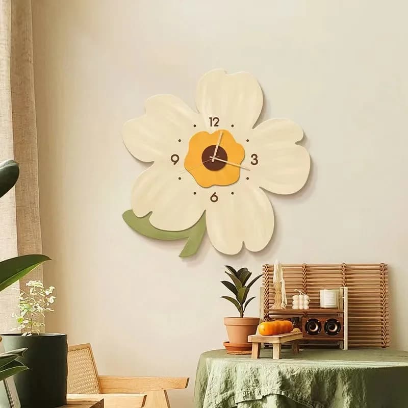 Wall Clock for Guest Restaurant Simple Creative Fashion Crystal Porcelain Silent Wall Hanging Clock High-end Restaurant