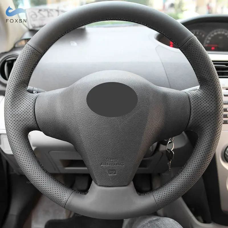 Drilled leather cover for Toyota RAV4 2006 - 2012 Yaris 2007 - 2011 Vios 2008 -2013 Car cover Trim Black