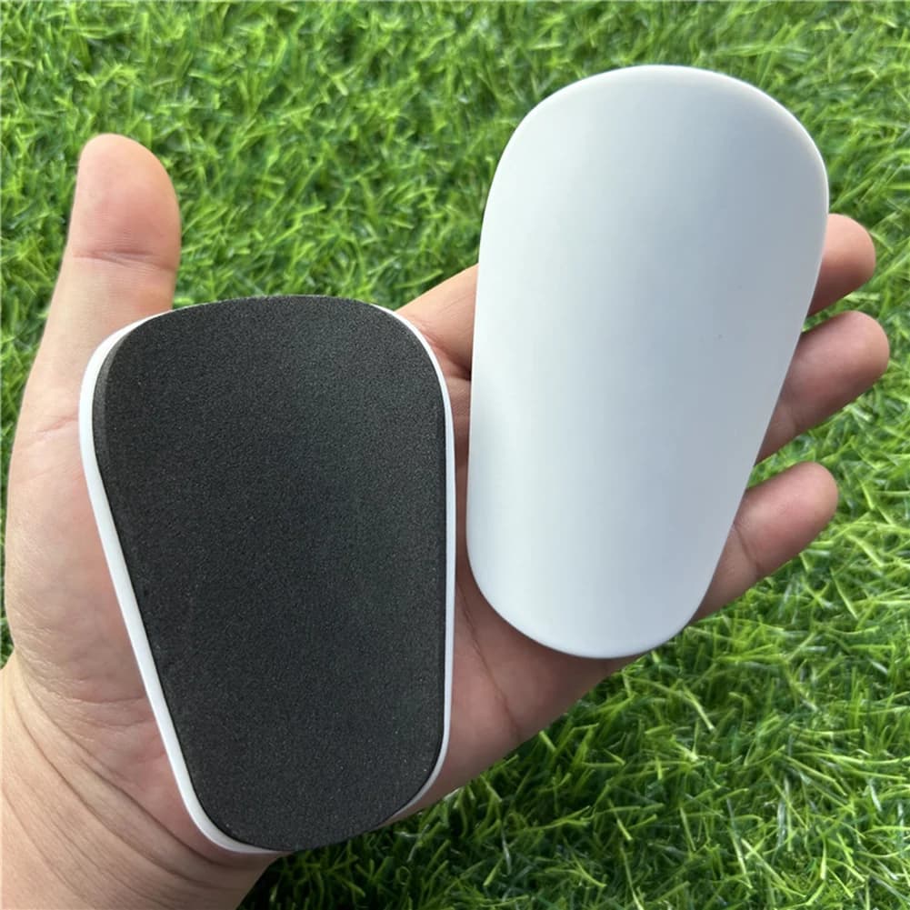 1 pair of mini EVA plastic fenders for children, football leg protectors, outdoor sports protective items for sale.