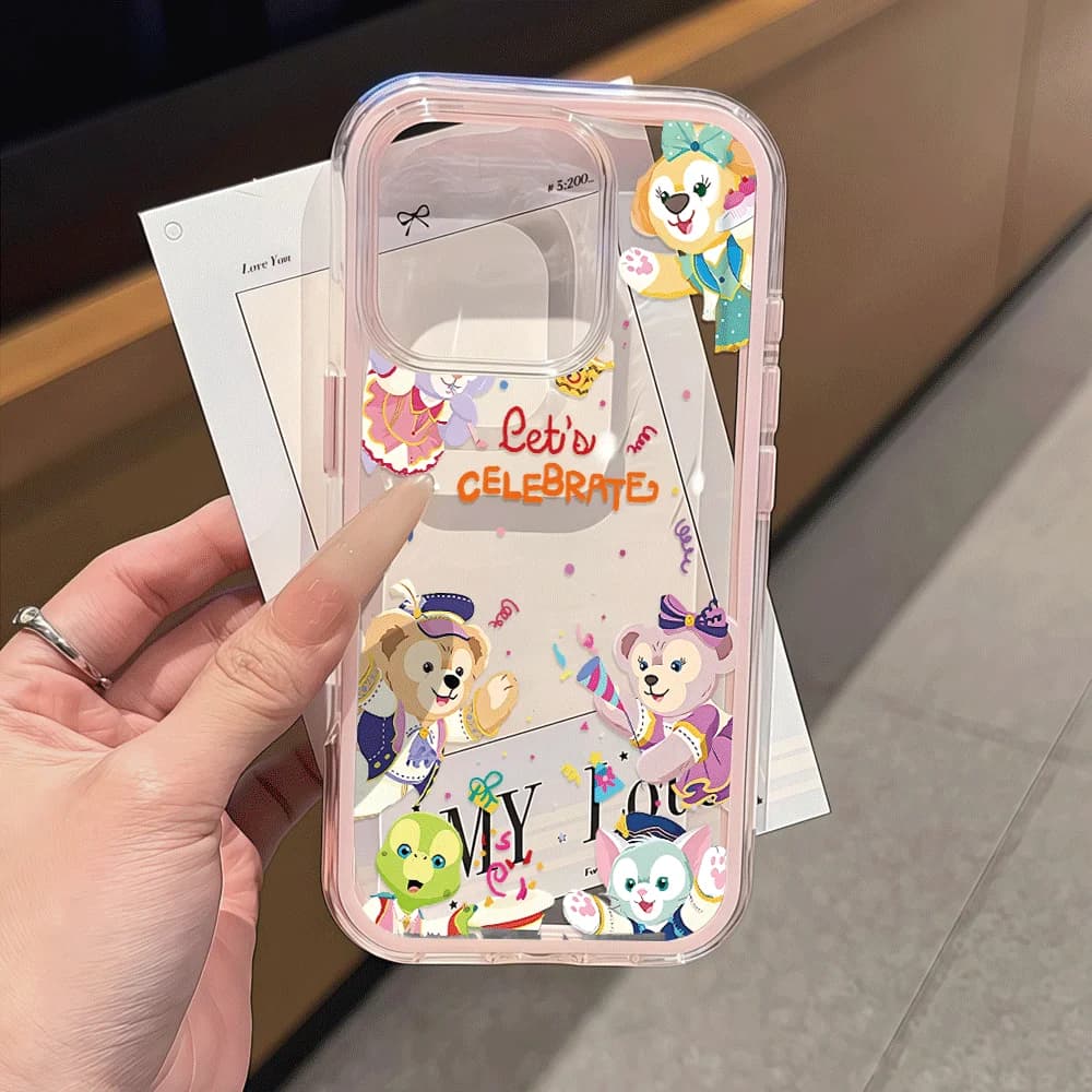 Adorabile Cover Antiurto CookieAnn & OluMel per iPhone 17 11 14 15 16 12 13 Pro Max XR XS 17Air 16 15 Pro Macaron