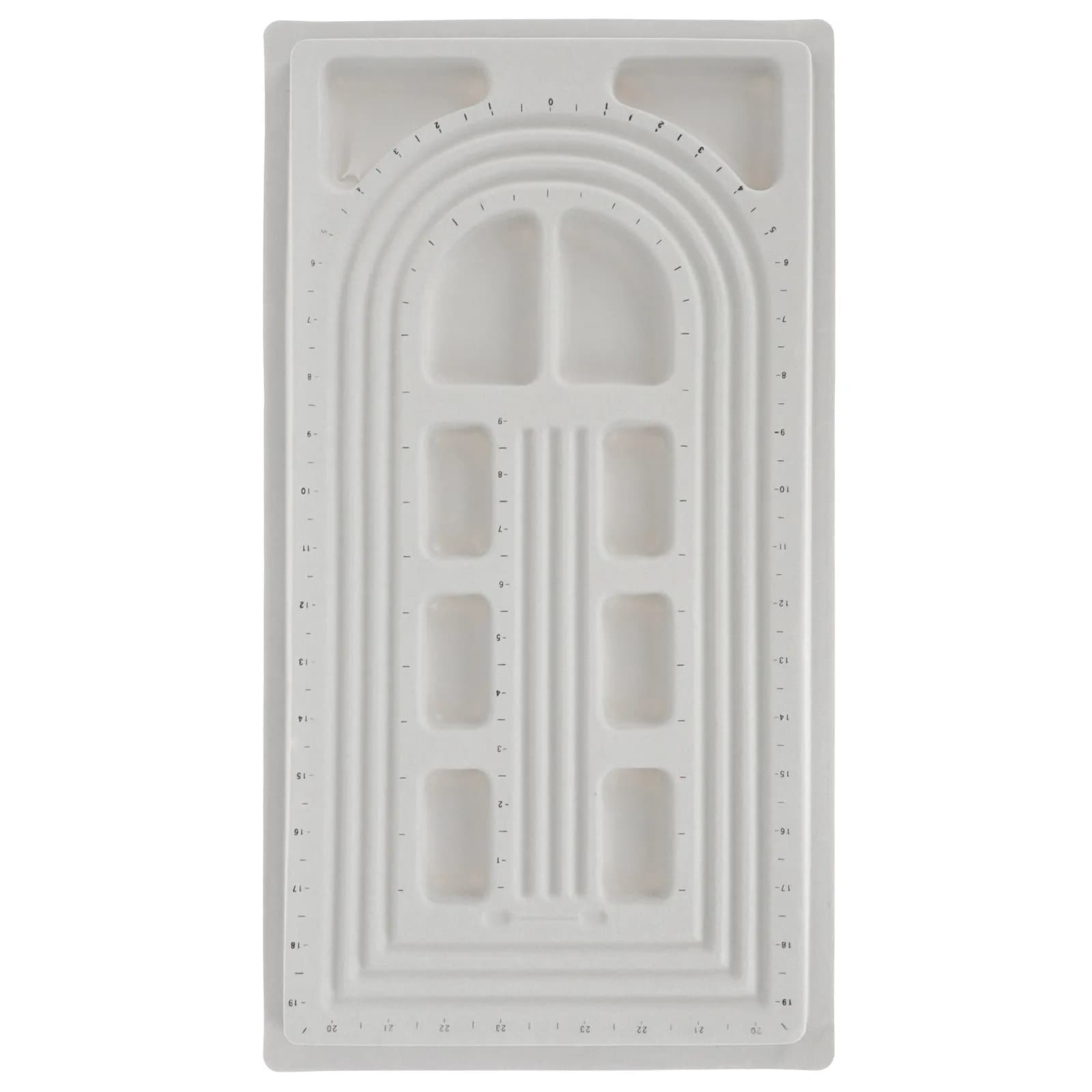 Tavola Professionale per Design di Perline per Creazione di Gioielli, Vassoio Scanalato per Perline che Impedisce il Rotolamento, Perfetto per la Creazione di Braccialetti e Collane Fai-da-Te