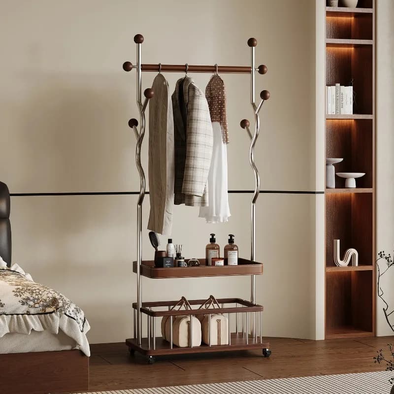 xx-Entrance Hanger Clothes Stand Japanese Hallway Metal Vintage Clothes Stand Luxury Rail Mueble Recibidor De Entrada Furniture*