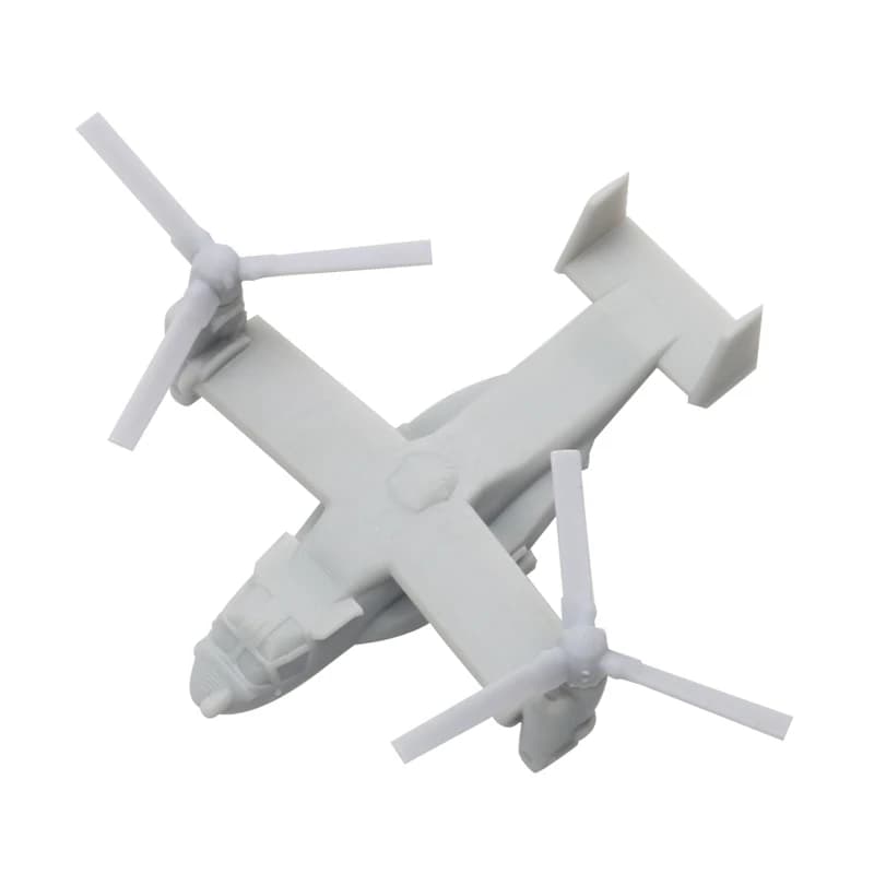 5PCS V-22 Modello di Elicottero 1/2000 1/700 1/350 Lunghezza 7mm/25mm/50mm Ala di Apertura Aerei In Resina per RC Nave Display FAI DA TE