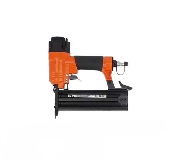 Pistola sparachiodi pneumatica diritta F50 Chiodatrice ad aria Cucitrice per mobili Pistola per punti metallici 1.25x1MM 10-50MM Pistola per telaio a batteria per la lavorazione del legno