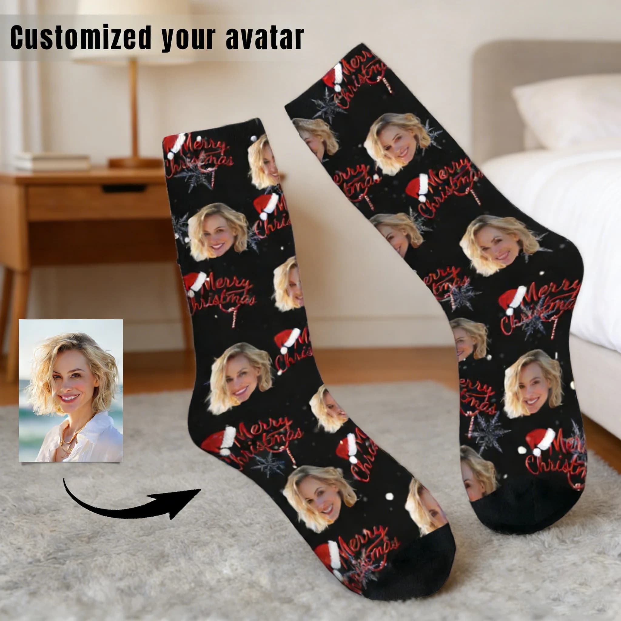 Custom socks with photos of animals and faces, unisex, custom socks with pictures, funny socks, custom socks as gift