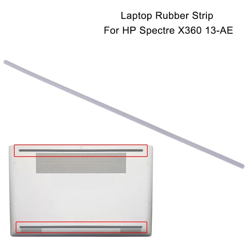 1Pc Striscia di Gomma Del Computer Portatile Fondo Borsette Copertura Del Piede Pad Per Spectre X360 13-AE Antiscivolo Paraurti Piedi Striscia