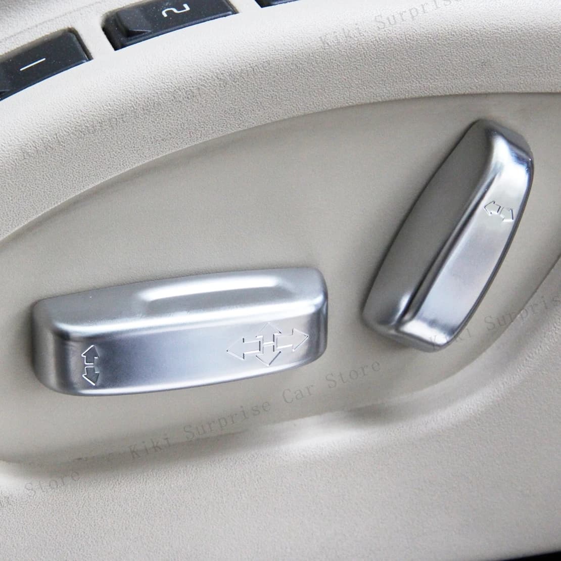 4PCS Car Seat Adjusting Switch Trim Button Sticker Cover for Volvo XC60 XC70 S60 V60 V40 S80 C30 C70