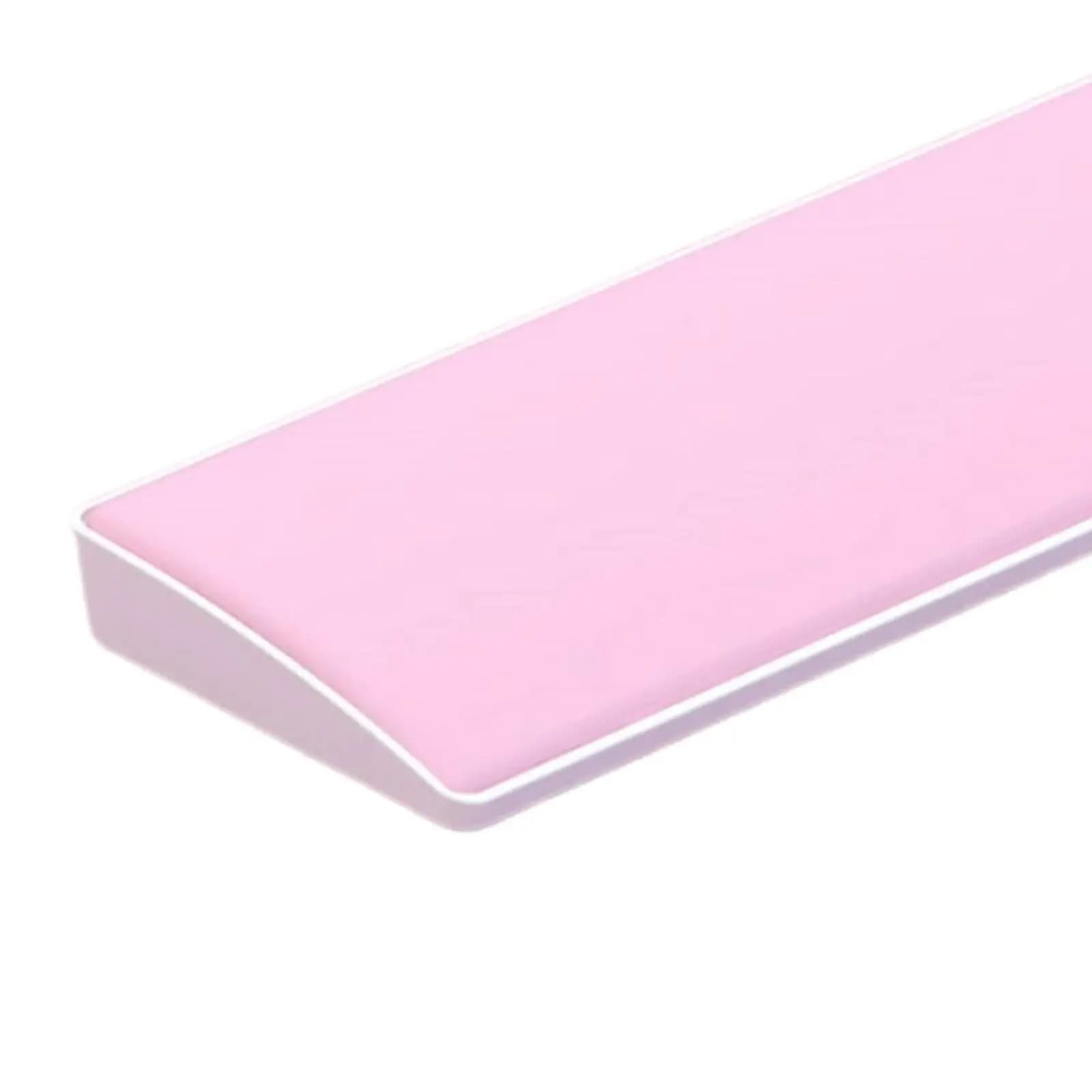 Cuscino antiscivolo per poggiapolsi per tastiera in PU per computer desktop domestico 104 tasti nero