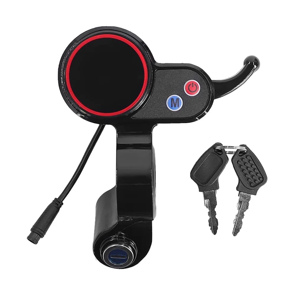 Display LCD per scooter elettrico Hitway H5 con serratura - Parte di ricambio per cruscotto a 6 pin