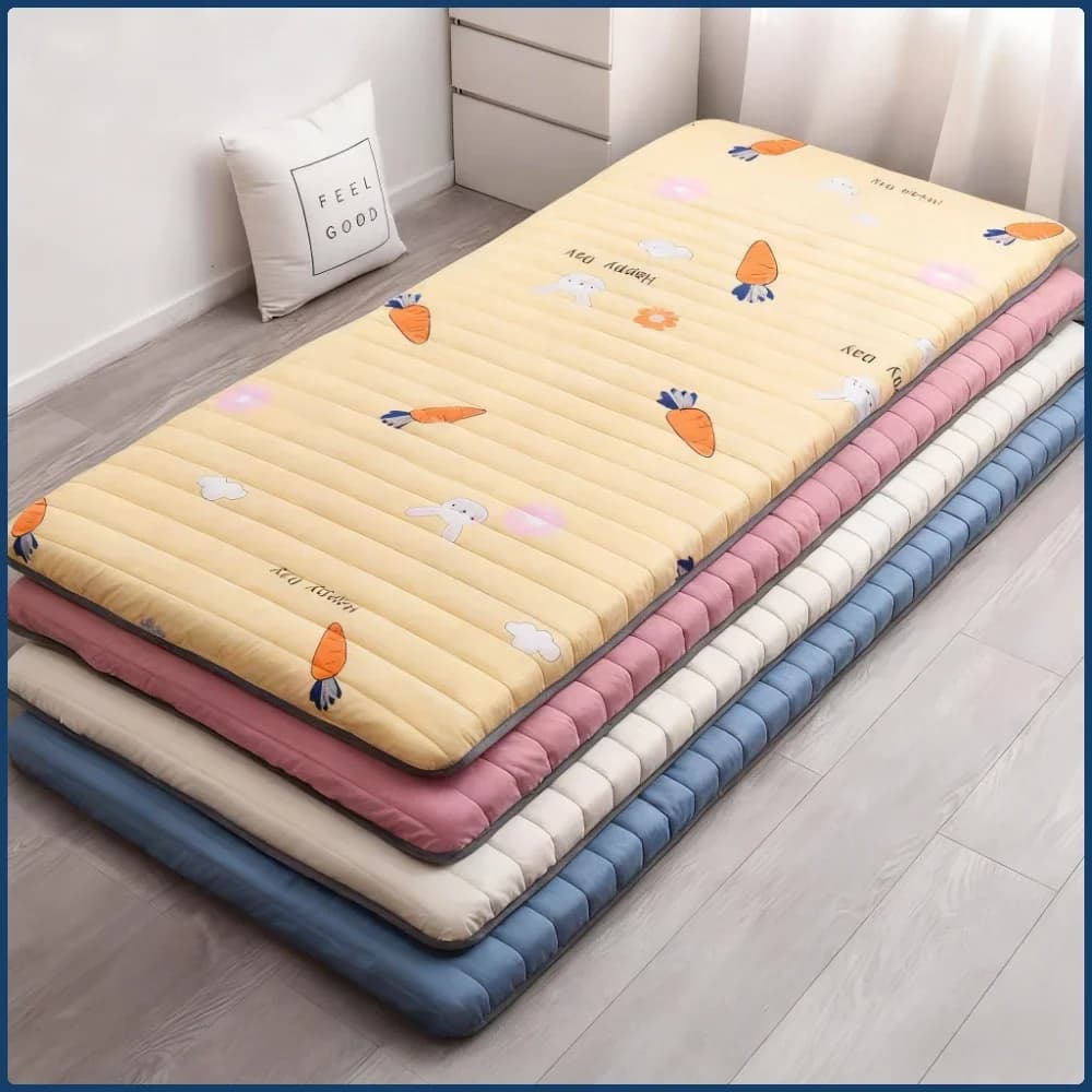 Foldable mattress - Single bed in memory foam for dorms and houses for rent, portable folding bed, bedroom furniture