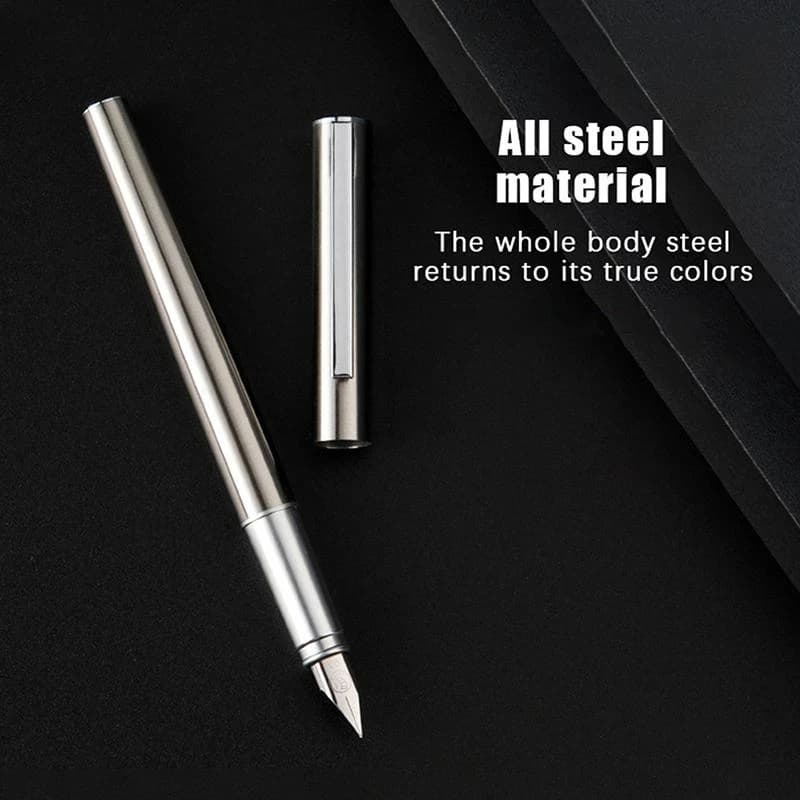 0.38mm Extra Fine Nib Fountain Pen High Quality Stainless Steel Business Office Writing Gift Pen