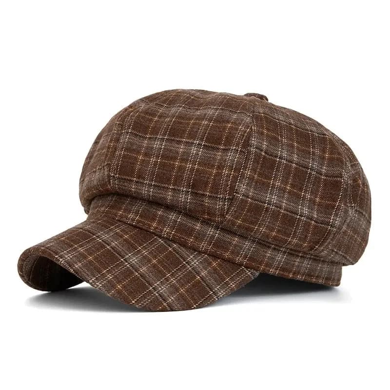 Berretto ottagonale con stampa in cotone primaverile Cappello da strillone Cappello militare Cappello da pittore per ragazza e donna 10