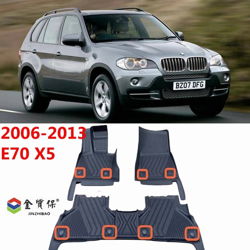 Use for 2006-2013 BMW E70 X5 custom car for all seasons Trim car mat to fit for BMW X5 E70 waterproof luggage mat X5 mat