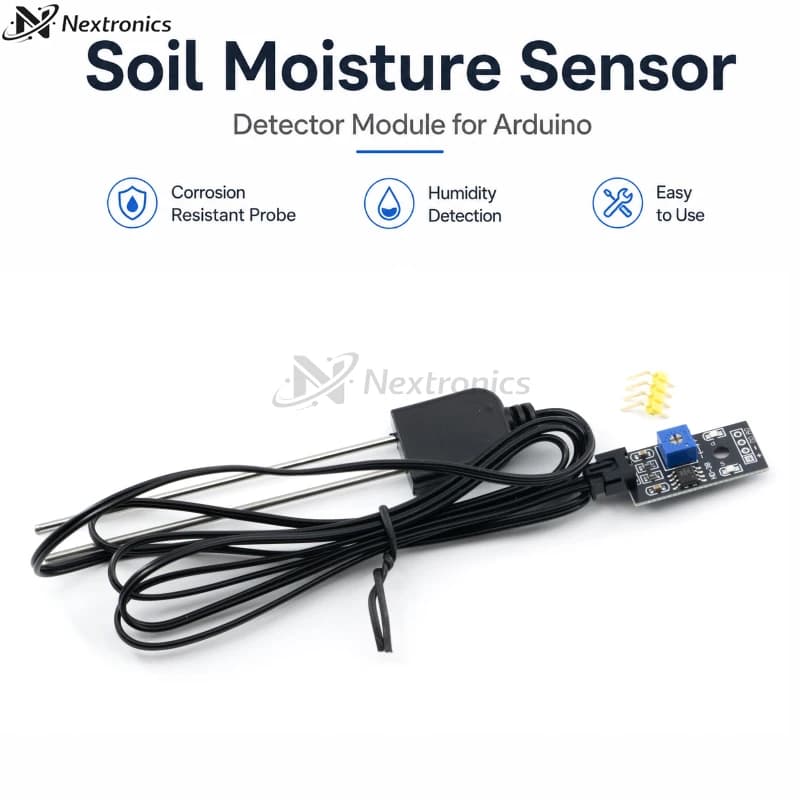 1PCS Soil Moisture Sensor Detector Module Corrosion Resistant Probe Humidity Tester for Arduino