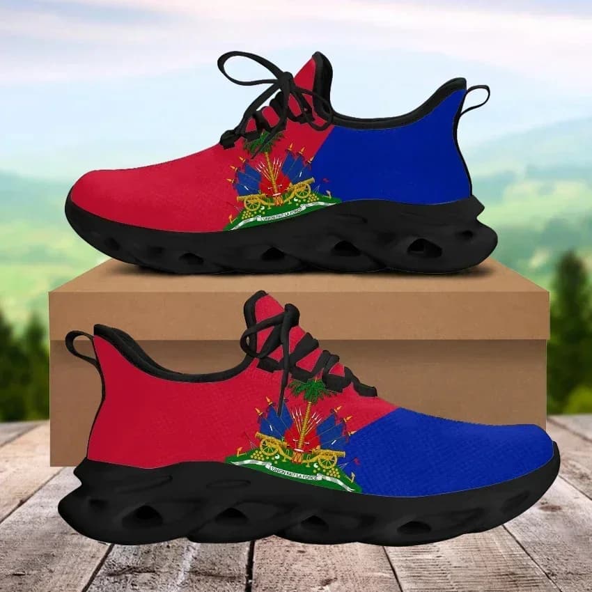 Scarpe da Donna Classiche con Bandiera Nazionale Haitiana, Sneaker Casual Traspiranti, Calzature Personalizzate, Zapatos Para Hombres