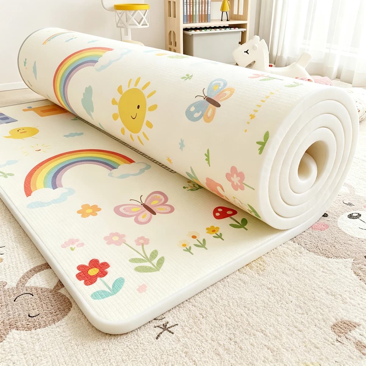 EPE Baby Crawling Play Mat 10 Styles and 5 Sizes Non-toxic New Thick Folding Carpet Play Mat for Children's Mats Safety Kid Rugs