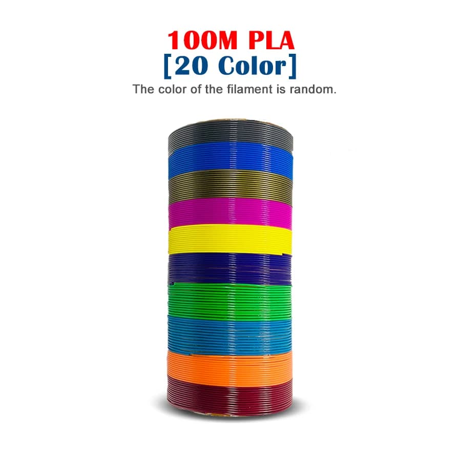 PLA 3Dcarv Filament for 3D pen filament diameter 1.75mm 100M plastic filament for 3D printer pen safe charging for children
