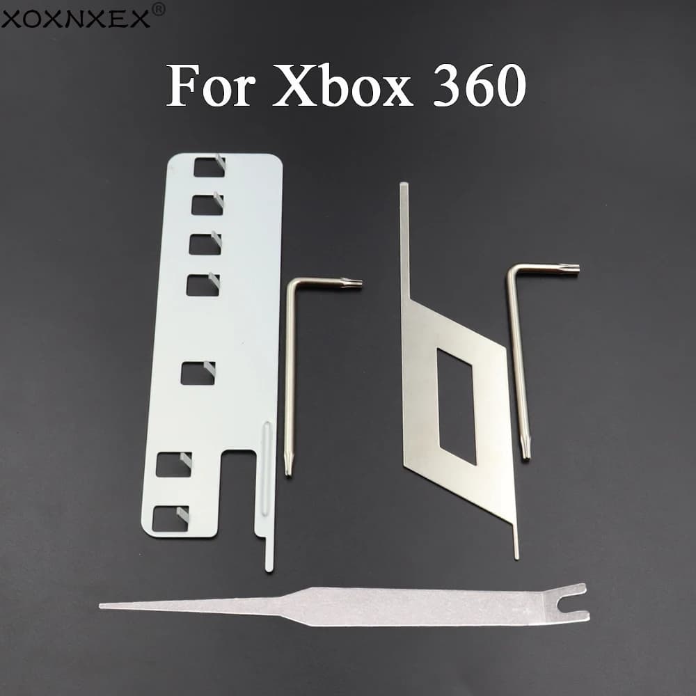Strumento di rimozione X-Clamp per console Xbox 360, kit di attrezzi per apertura e riparazione della scocca della console Xbox 360 Slim/Fat, kit di viti per smontaggio.