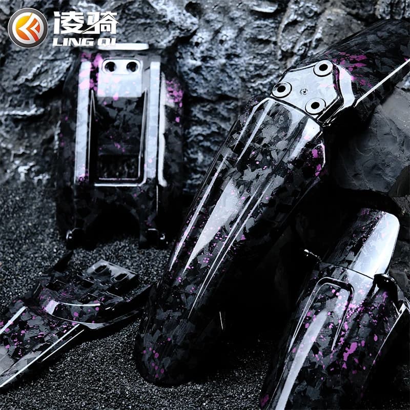 LINGQI Rear front fender Pit Dirt Bike Moto Plastic body Fang kit for Electric Motocross Light Bee XS