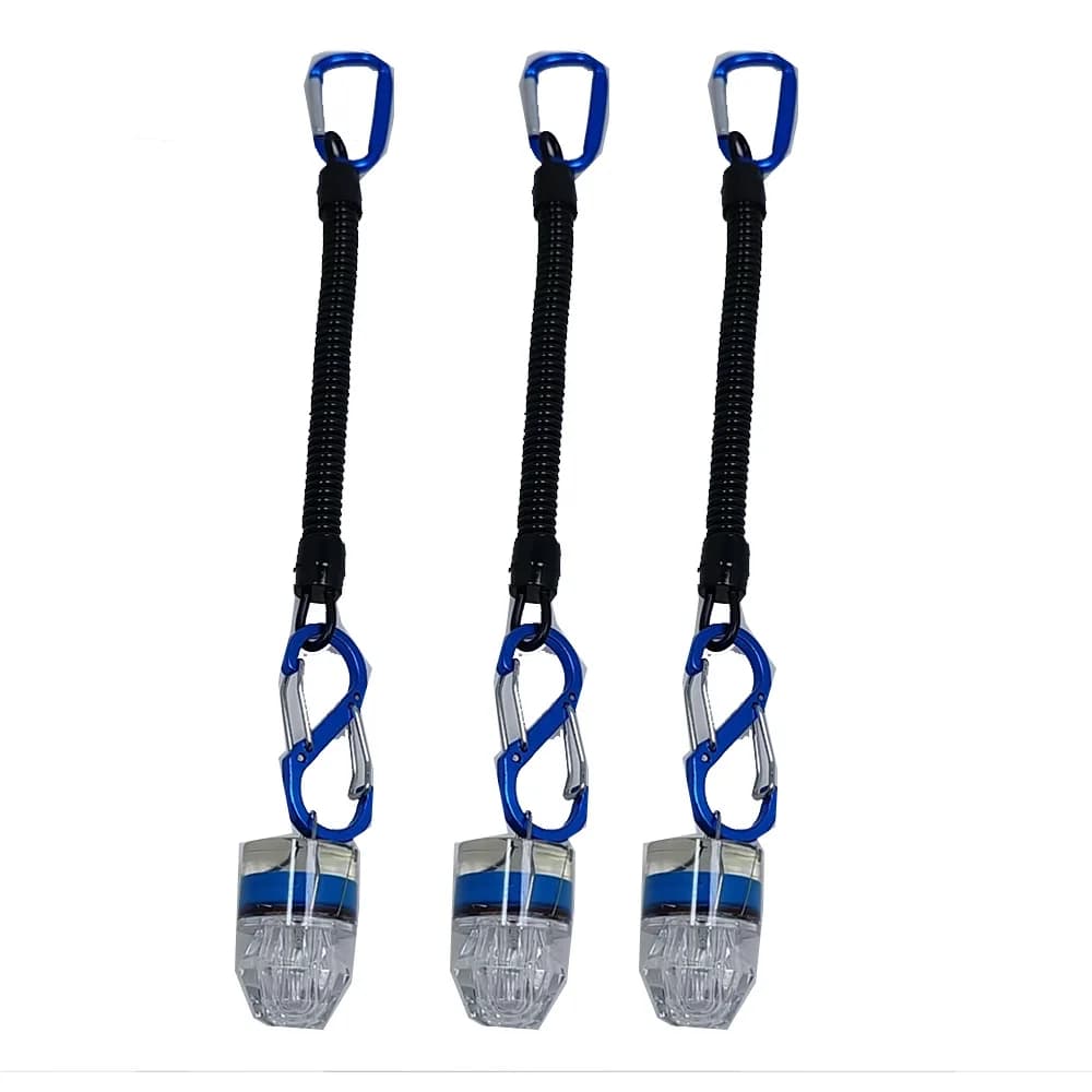 2-3PCS LED Fishing Lights With Rope Underwater Deep Throw Waterproof Diamond Tube Colorful Lure For Night Fishing Fishing Tools