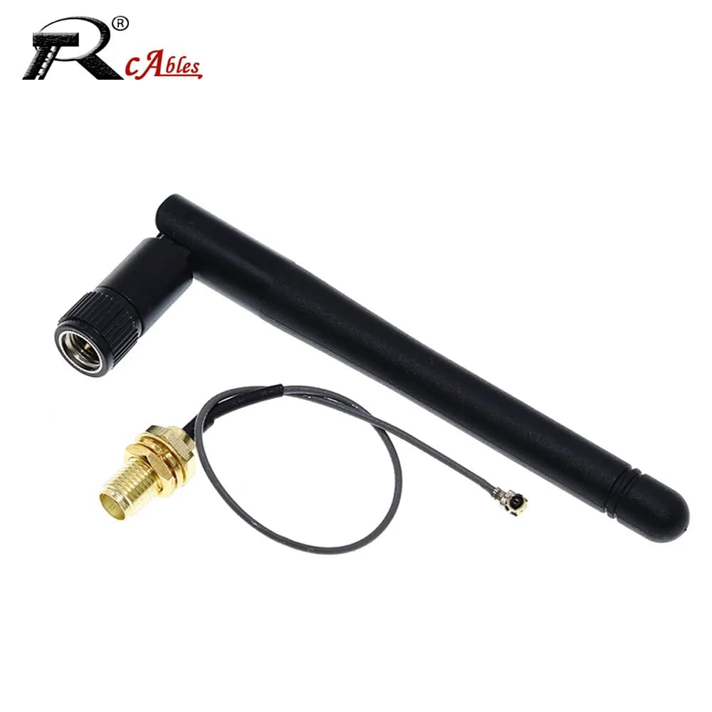 1Set 2.4GHz 3DB WiFi Piegato Bluetooth ZigBee Antenna SMA Femmina a MHF U.FL MHF Alimentatore RG1.13MM 0.81MM Cavo Coassiale RF