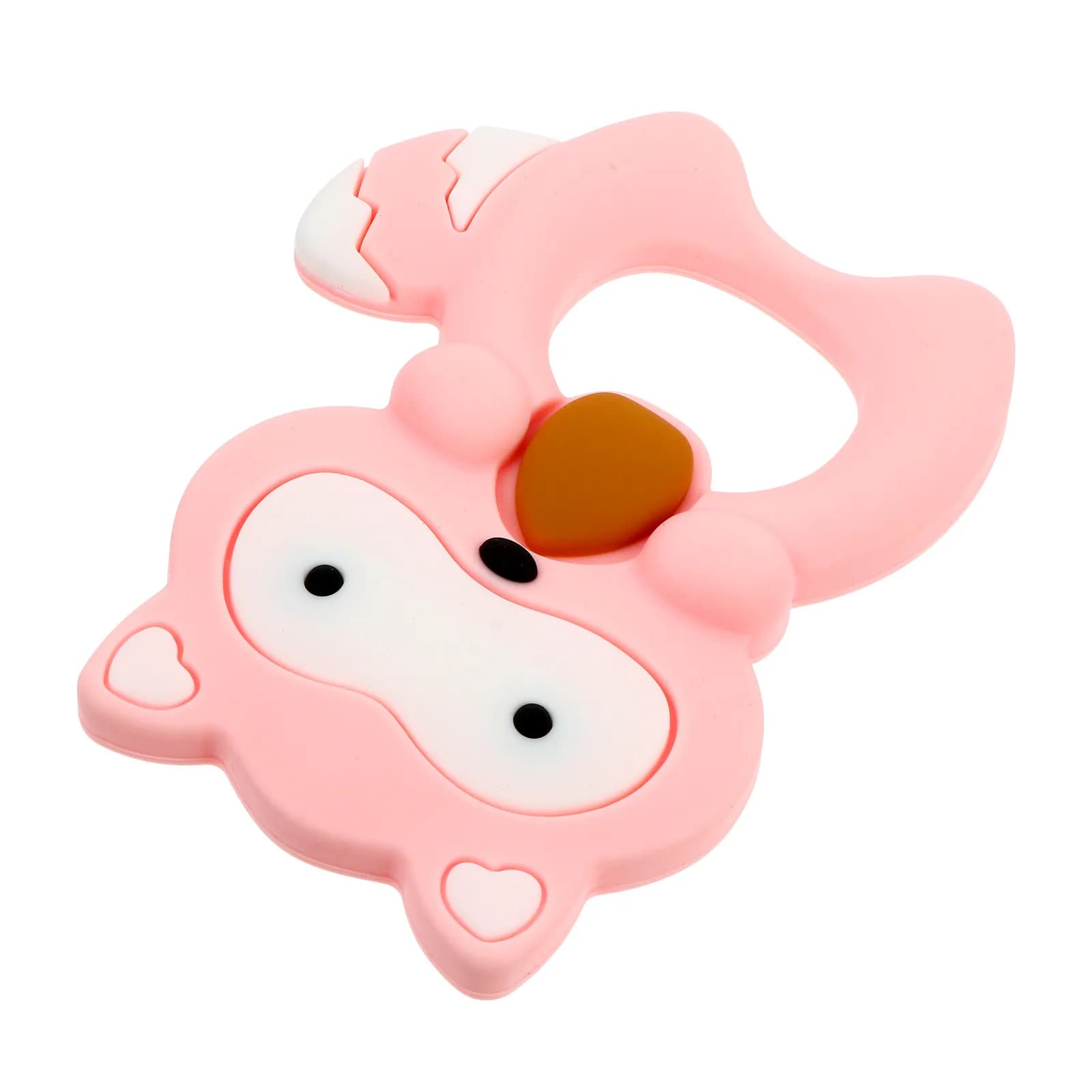 1Pcs Food Grade Silicone Bear Shaped Baby Teether Chew Tool Soothes Sore Gums Relieves Pain Safe Eco Friendly Infant Molar
